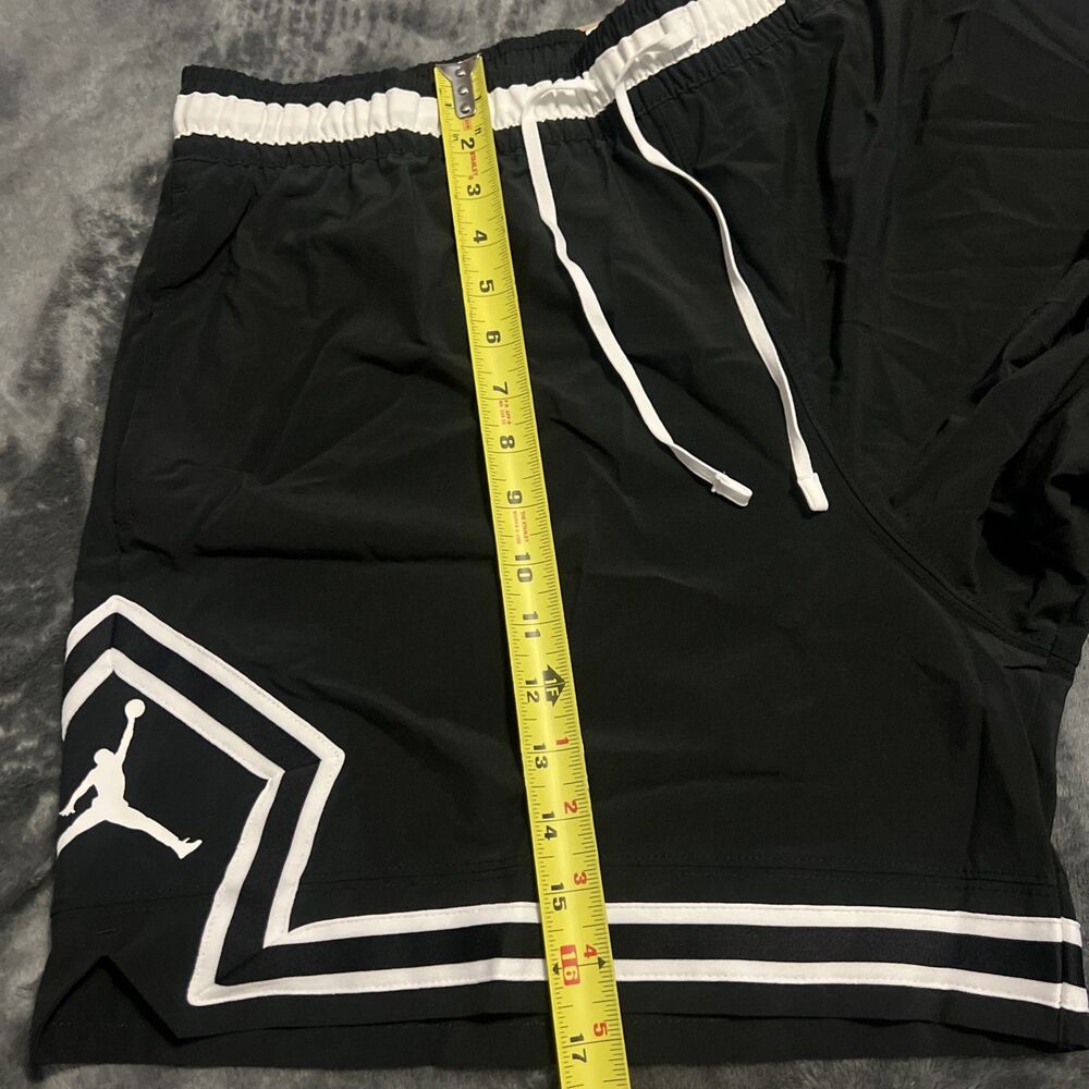 XL Jordan Shorts Men’s Black Nike Air Dri-Fit Sport Diamond Woven FQ2989-010 - Picture 10 of 10